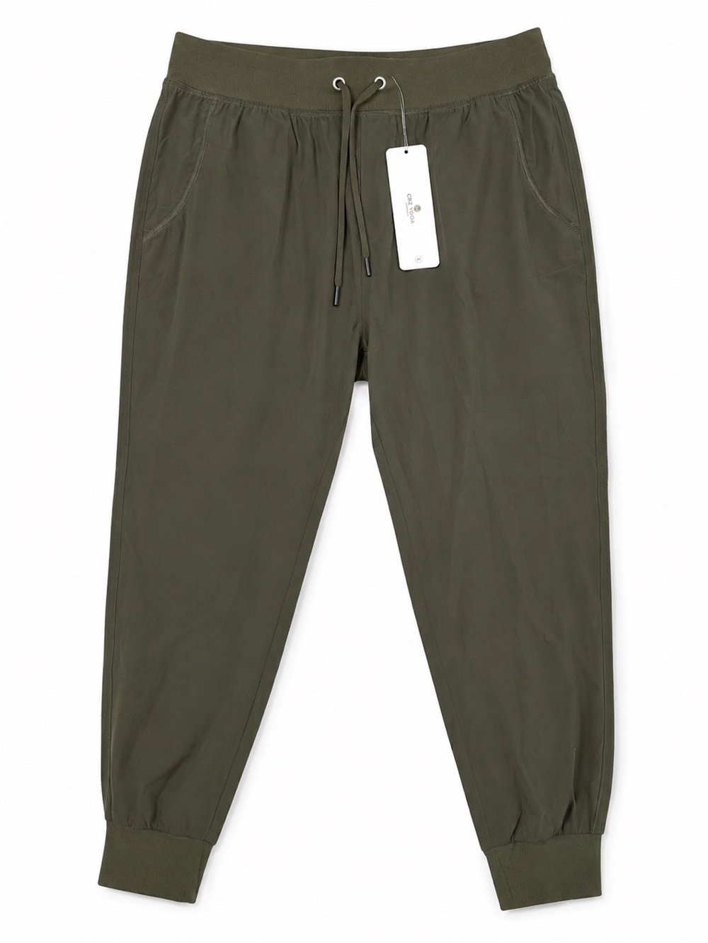 CRZ YOGA Olive Green Lightweight Jogger Pants NWT | Size M (8–10)